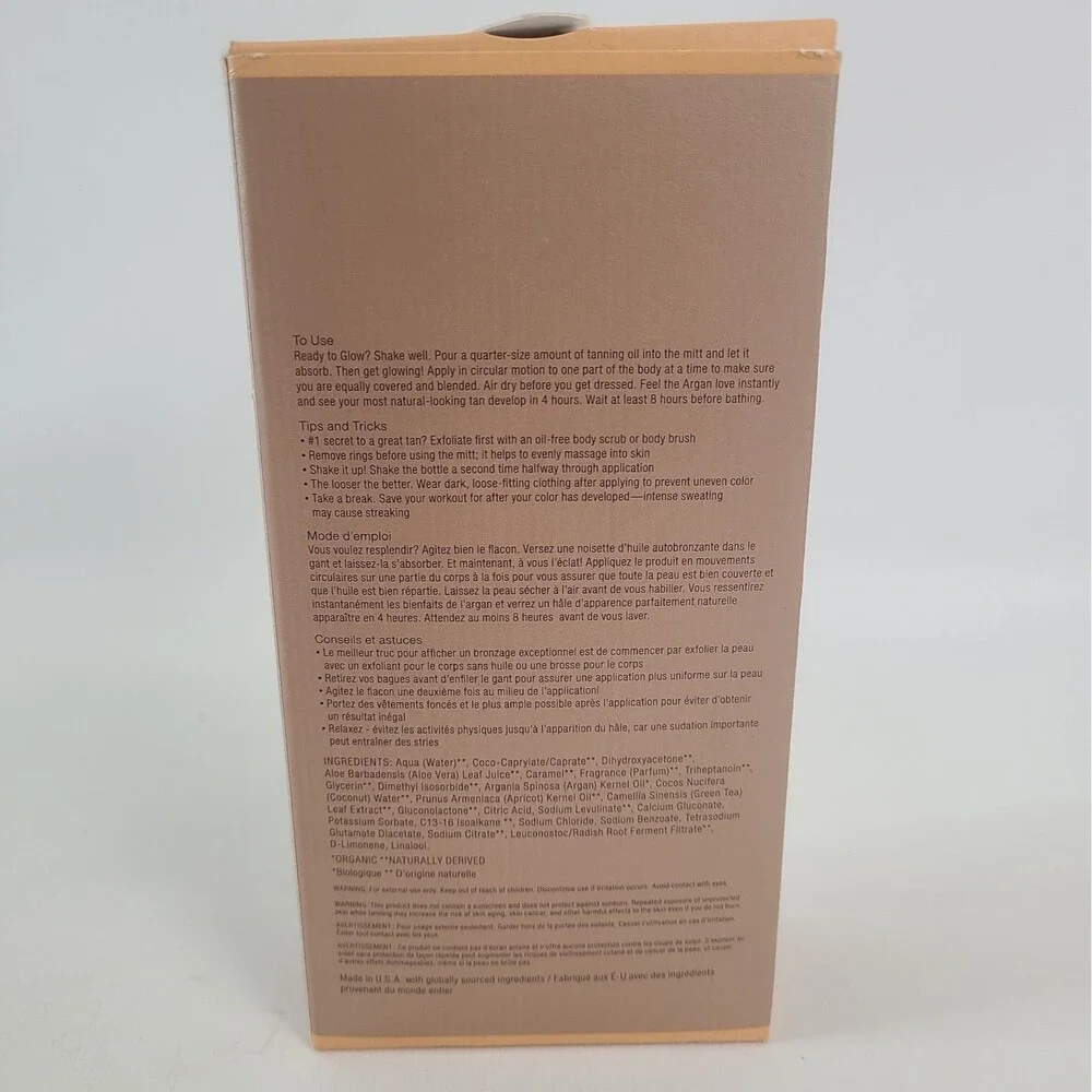 Josie Maran Argan Liquid Gold Self Tanning Oil Vanilla Apricot 4.3 oz